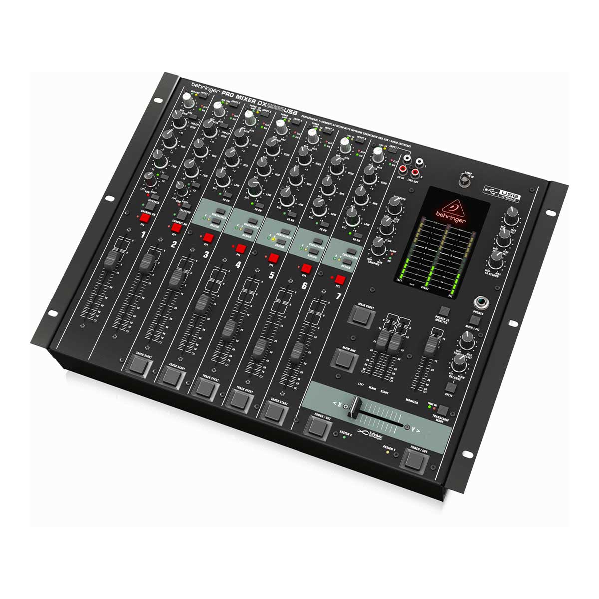 Behringer DX2000USB Professional 7-Channel DJ Mixer with infinium VCA Crossfader and USB/Audio Interface