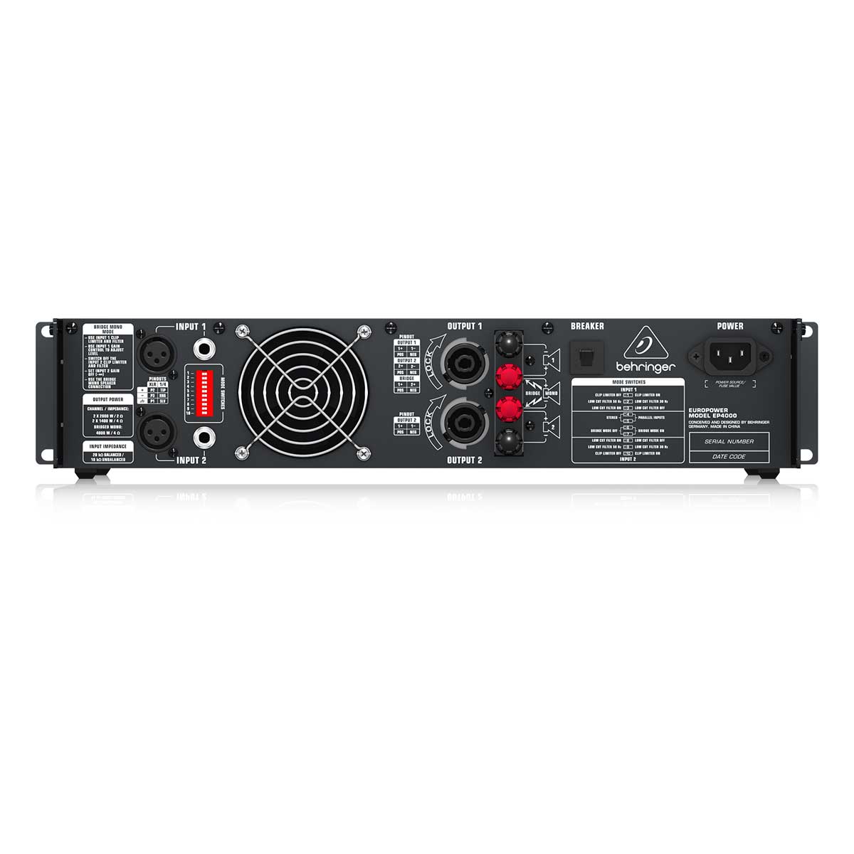 Behringer Europower EP4000 PA Amplifier