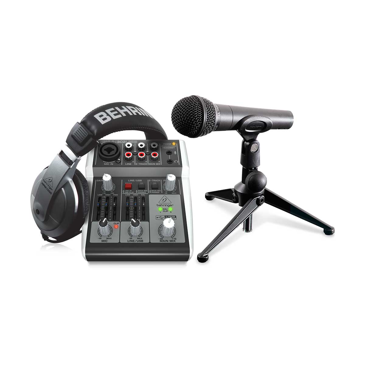 Behringer Podcasting Studio 2 USB Recording Package