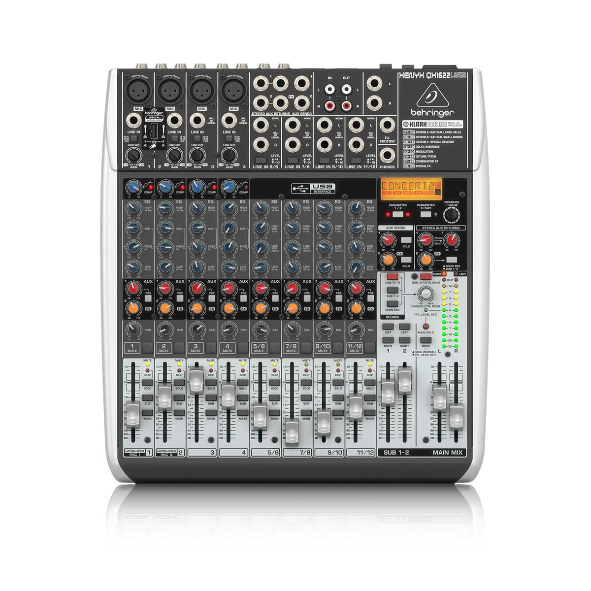 Behringer QX1622USB Premium 16-Input 2/2-Bus Mixer