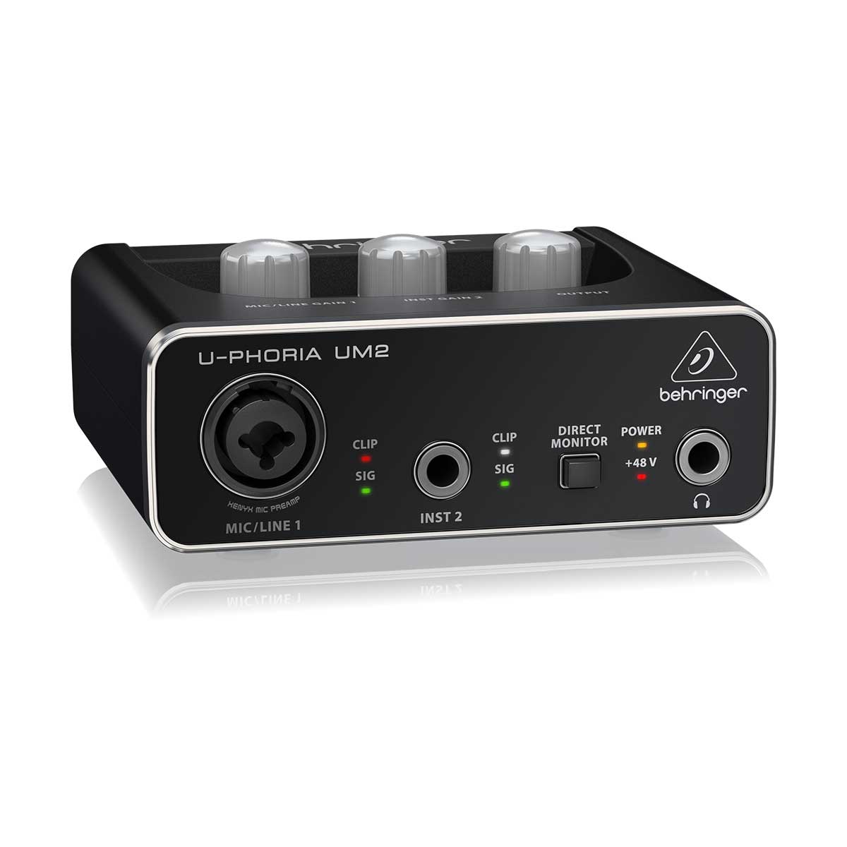 Behringer Euphoria UM2 2x2 USB Audio Interface with XENYX Mic Preamplifier