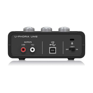 Behringer Euphoria UM2 2x2 USB Audio Interface with XENYX Mic Preamplifier