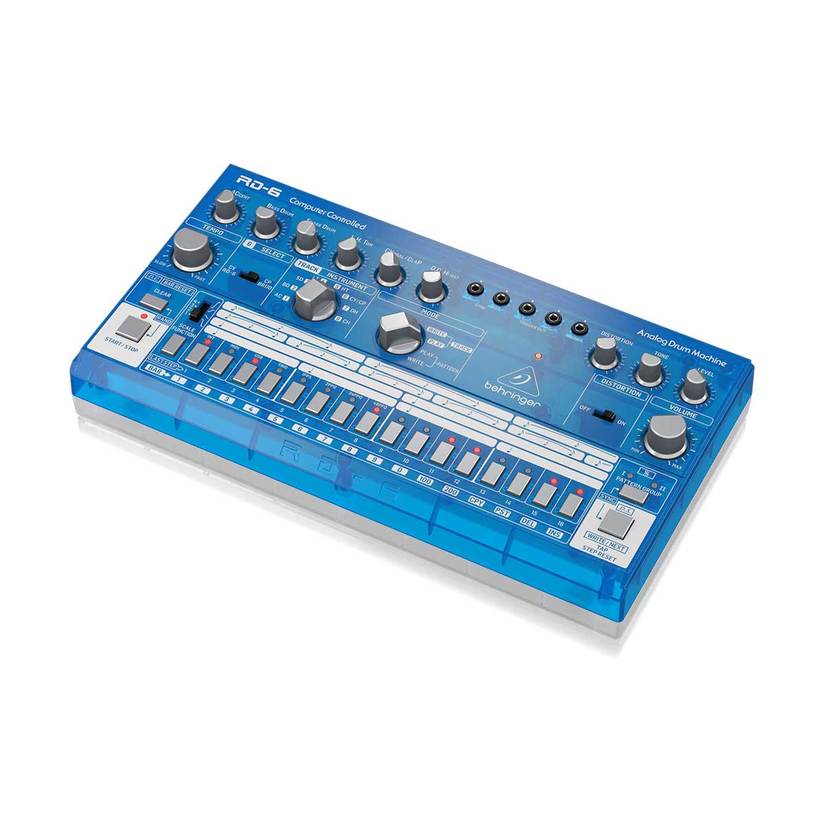 Behringer RD-6-BB Analog Drum Machine (Blue)