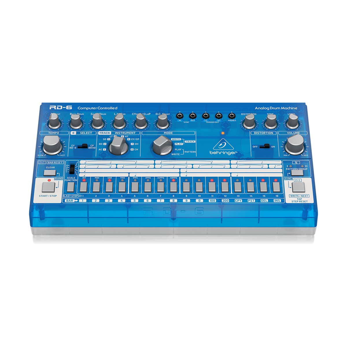 Behringer RD-6-BB Analog Drum Machine (Blue)