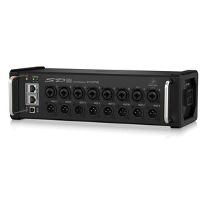 Behringer SD8 Stagebox with 8 Remote-Controllable Midas Preamps, 8 Outputs, AES50 Networking and ULTRANET Personal Monitoring Hub