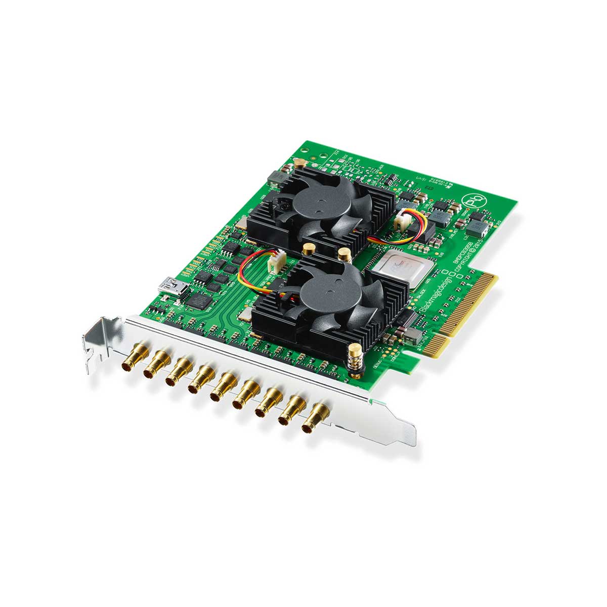 Blackmagic DeckLink Quad 2 3G-SDI -4 channel PCI Express Video capture and playback card.