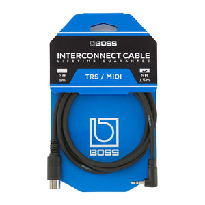 Boss BMIDI-5-35  Interconnect Cable  TRS to MIDI