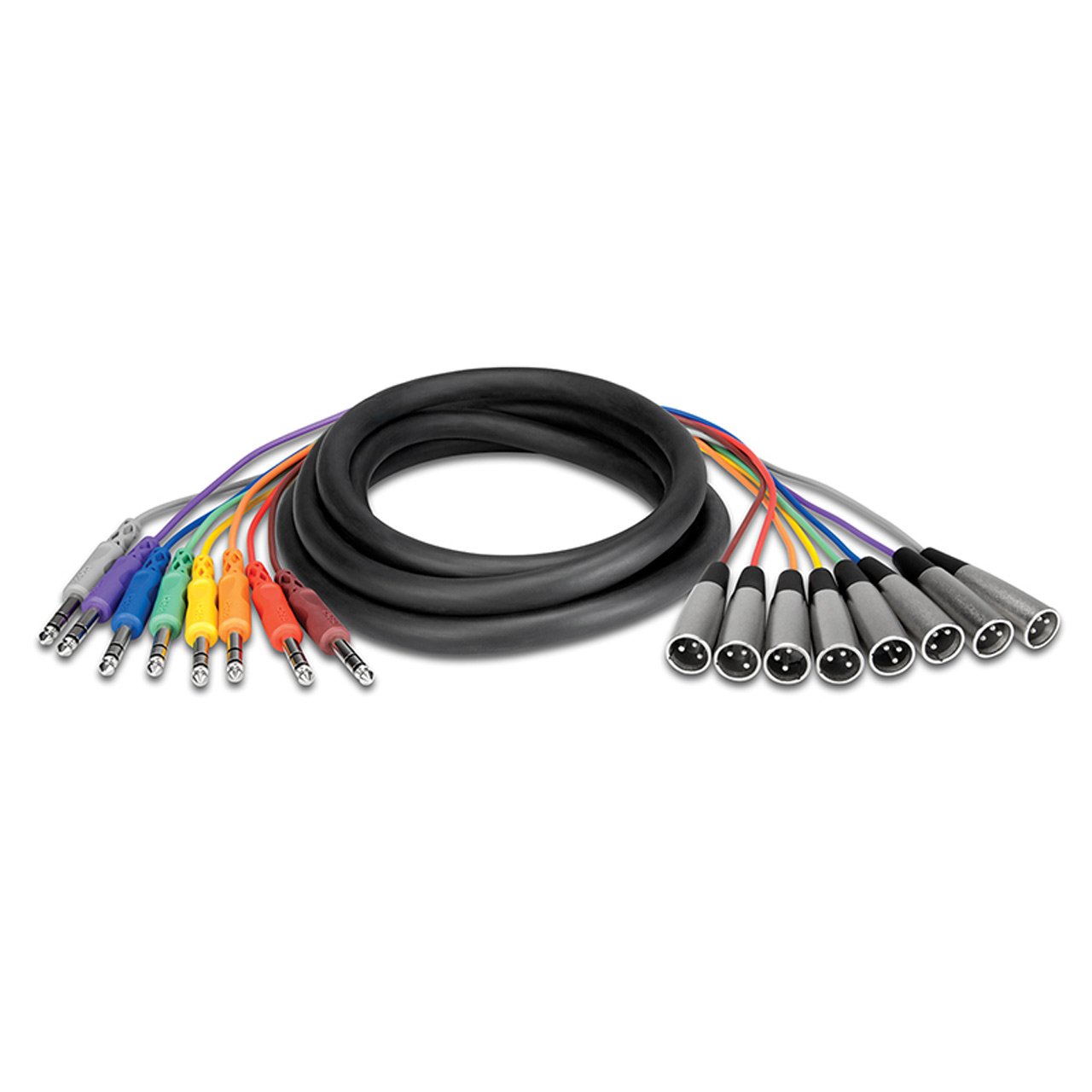 Cables & Adapters - HOSA Balanced Snake 8 X 1/4 In TRS To XLR3M