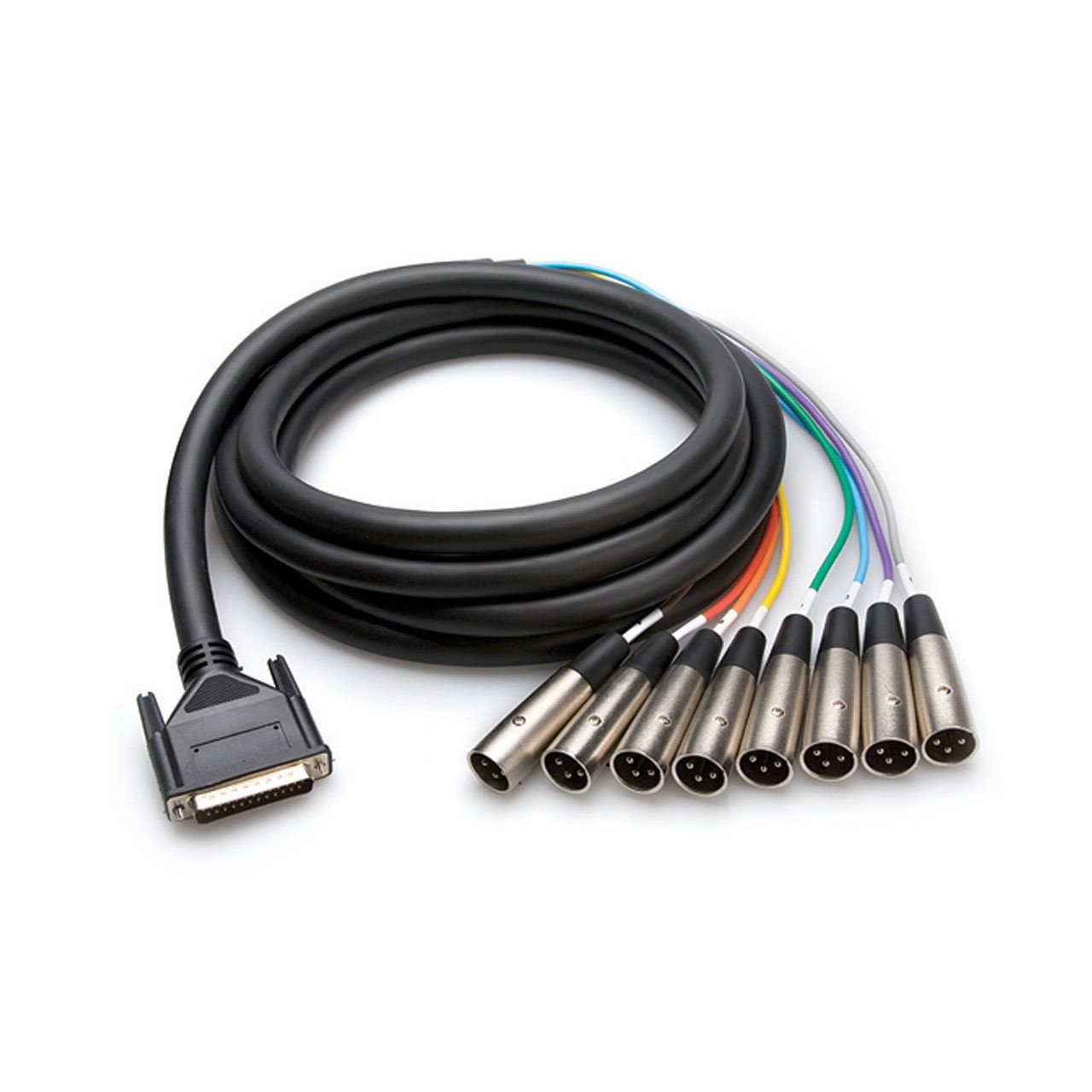 Cables & Adapters - Hosa Balanced Snake 8 X XLR Male To DB25 Cable