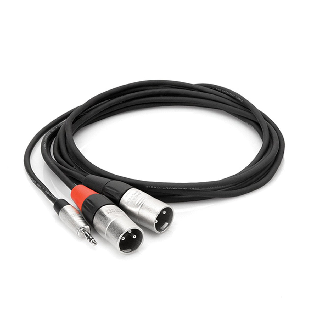 Cables & Adapters - Hosa HMX Pro Series Stereo Breakout 3.5mm TRS To Dual XLR3M