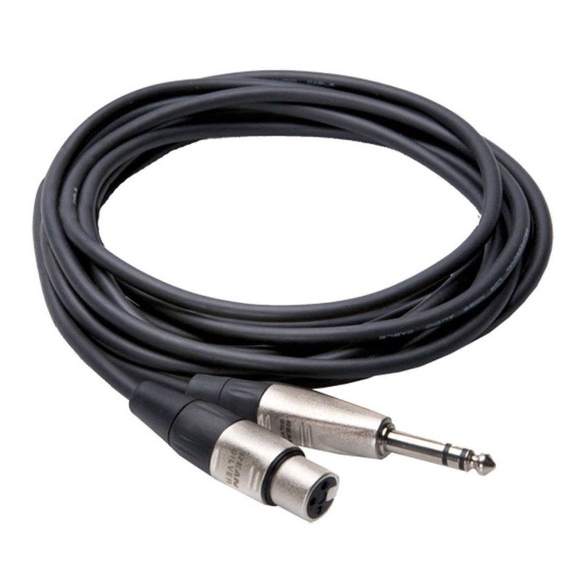 Hosa Pro Balanced Interconnect - REAN XLR3F to 1/4 in TRS - Sounds Easy
