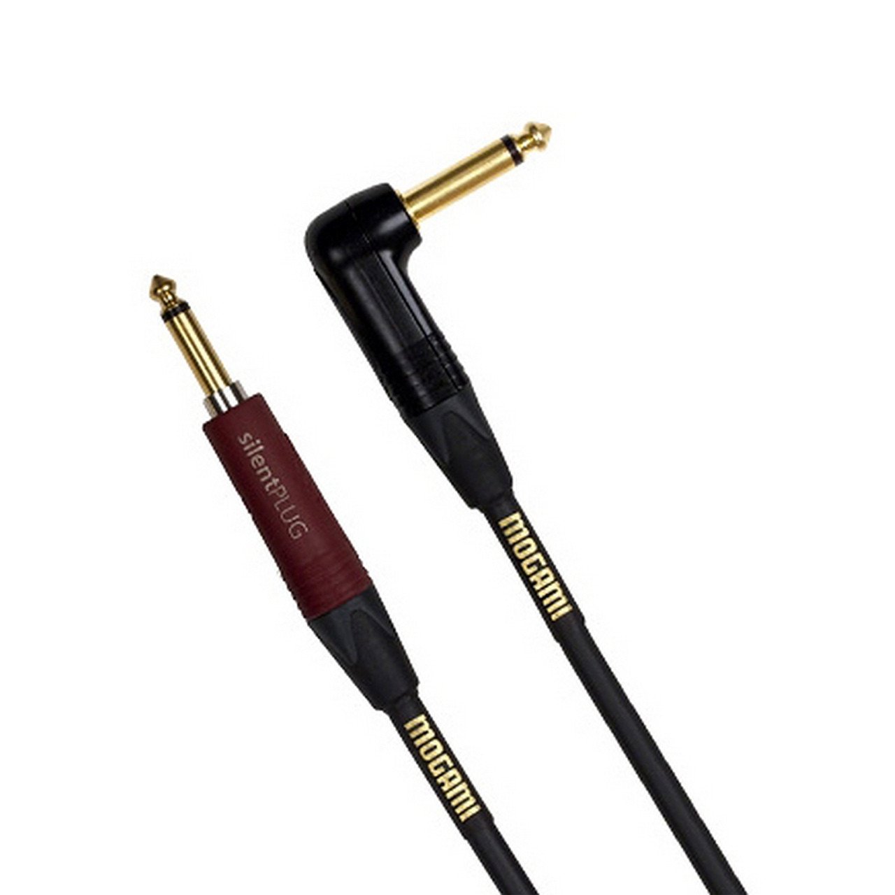 Cables & Adapters - Mogami Gold Instrument Silent S R - Straight Silent Plug To Right Angle Instrument Cable
