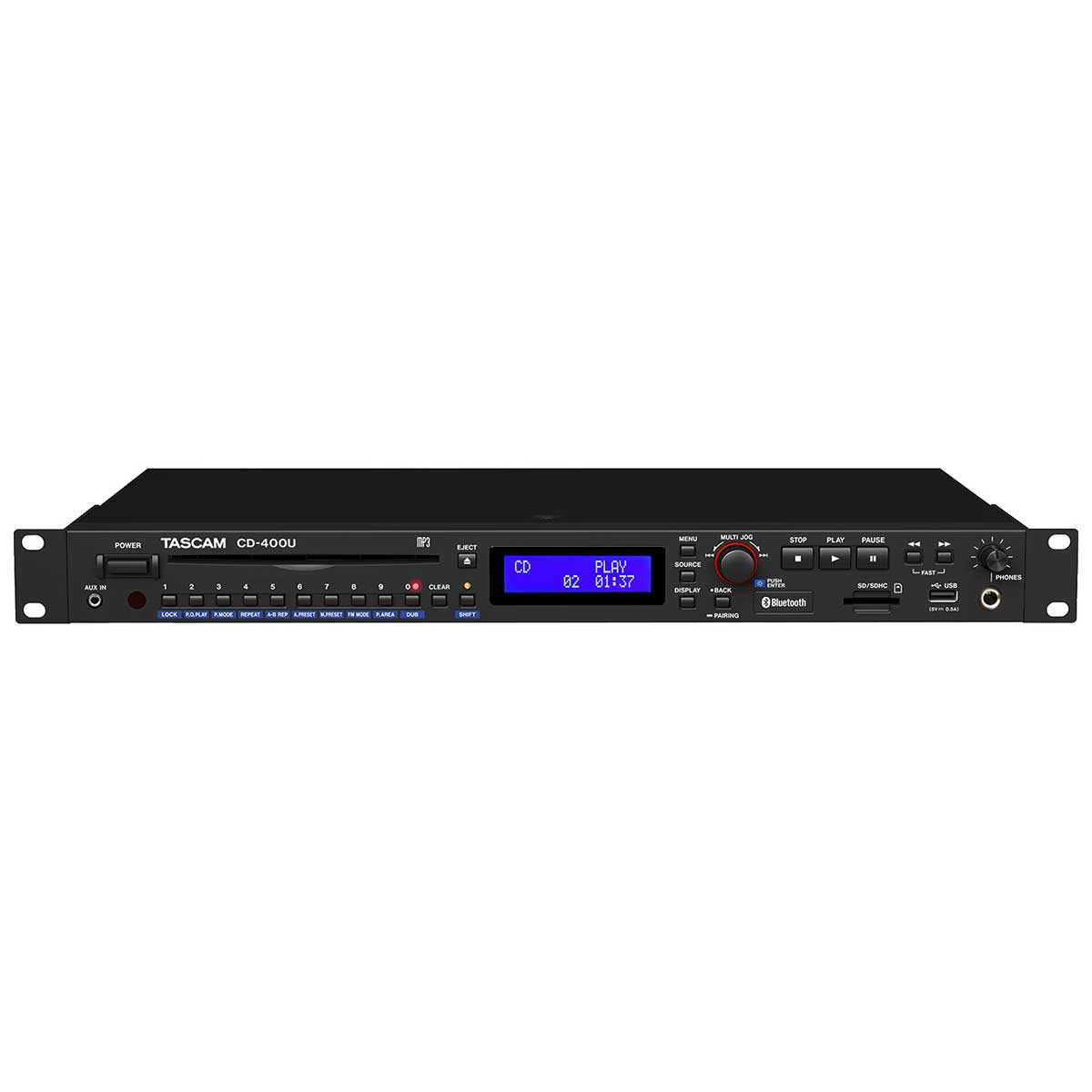 TASCAM CD-400U CD/SD/USB Player with Bluetooth® receiver and FM/AM tuner