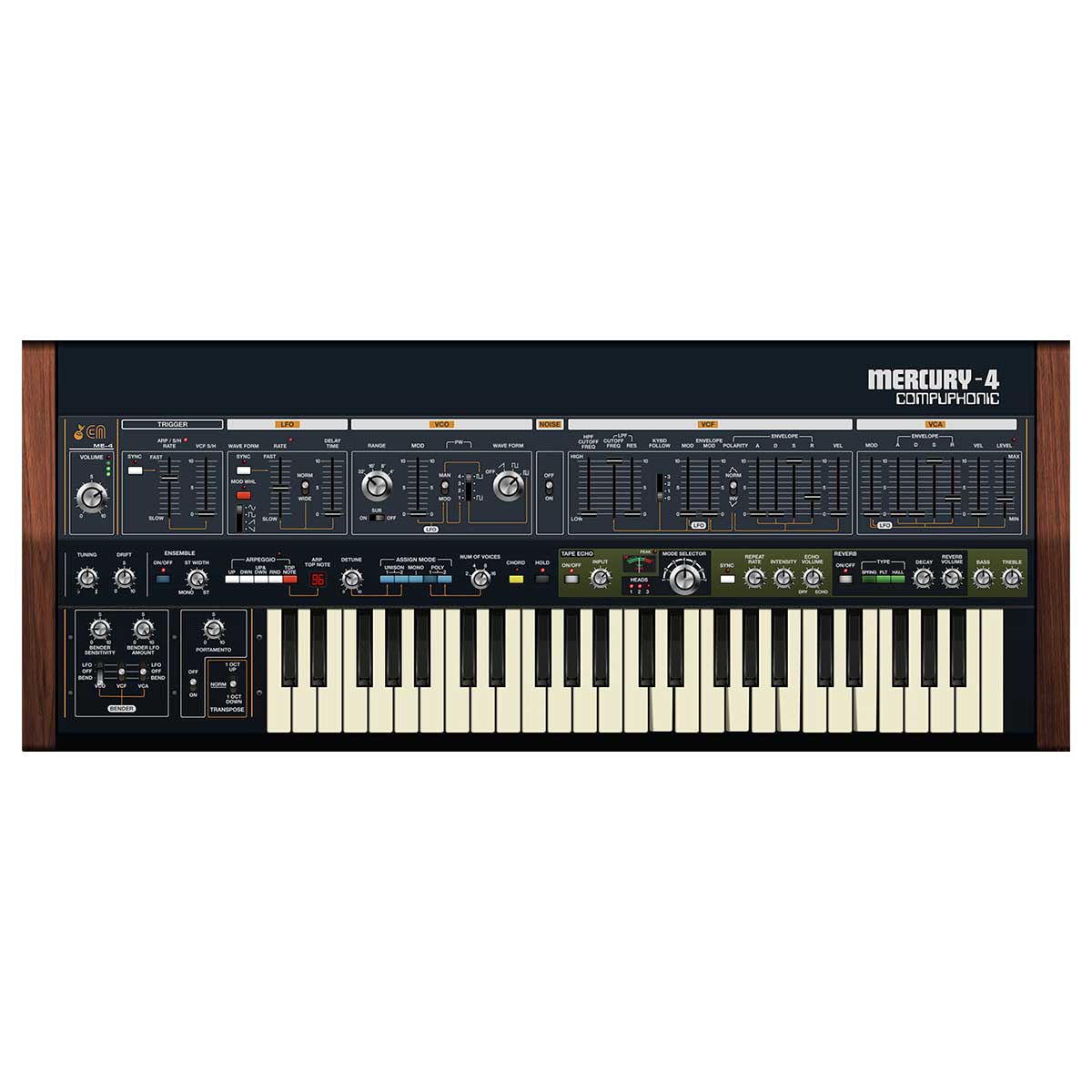 Cherry Audio Mercury-4 Polyphonic Synthesizer Virtual Instrument