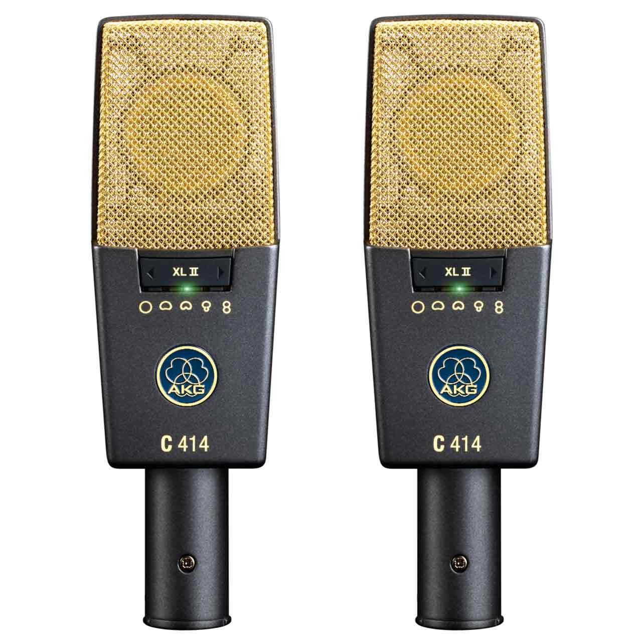 Condenser Microphones - AKG C414 XLII Multi-Pattern Condenser Microphone MATCHED PAIR