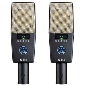 Condenser Microphones - AKG C414 XLS Multipattern Condenser Microphone MATCHED PAIR