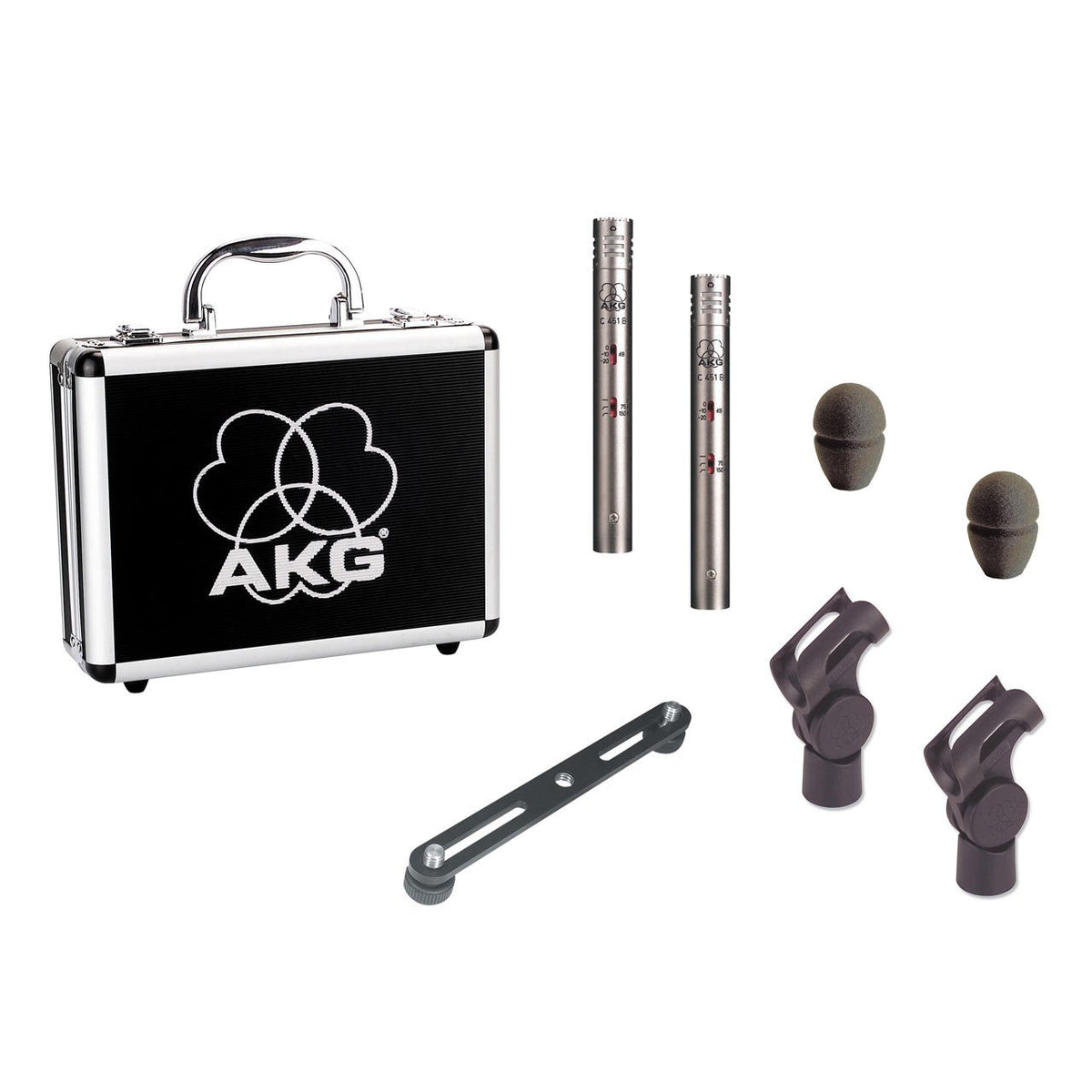 Condenser Microphones - AKG C451 B Small-Diaphragm Condenser Microphone MATCHED PAIR