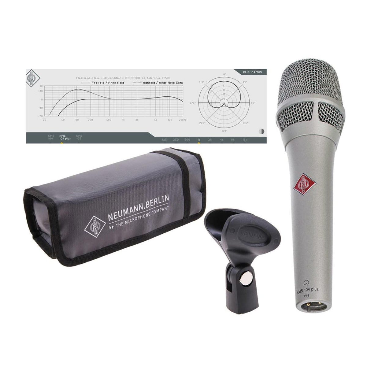 Condenser Microphones - Neumann KMS 104 Plus Handheld Condenser Vocal Microphone