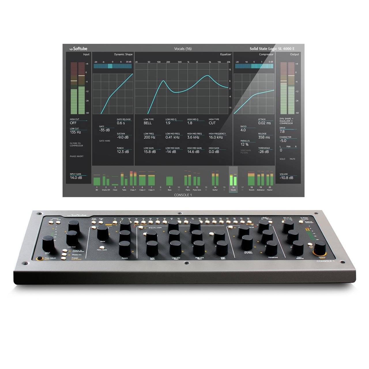 Control Surfaces - Softube Console 1 MKII - Integrated Hardware/Software Mixer