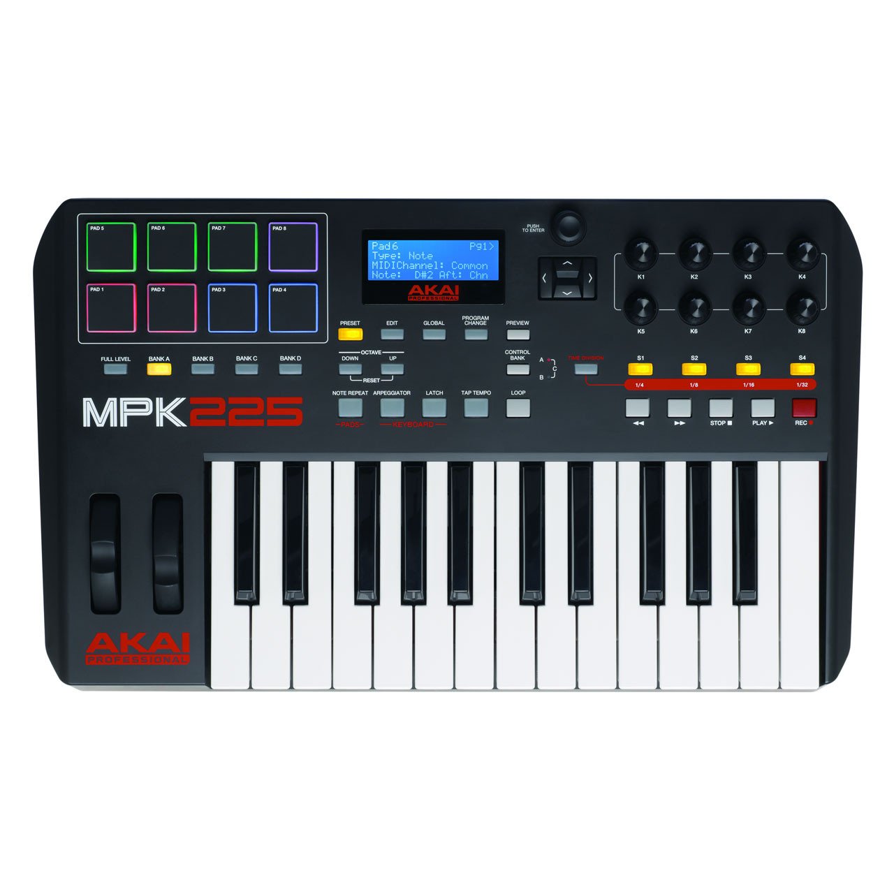 Controller Keyboards - Akai MPK 225 - 25 Note Controller Keyboard