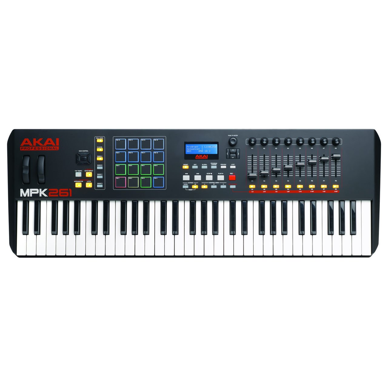 Controller Keyboards - Akai MPK 261 - 61 Note Controller Keyboard