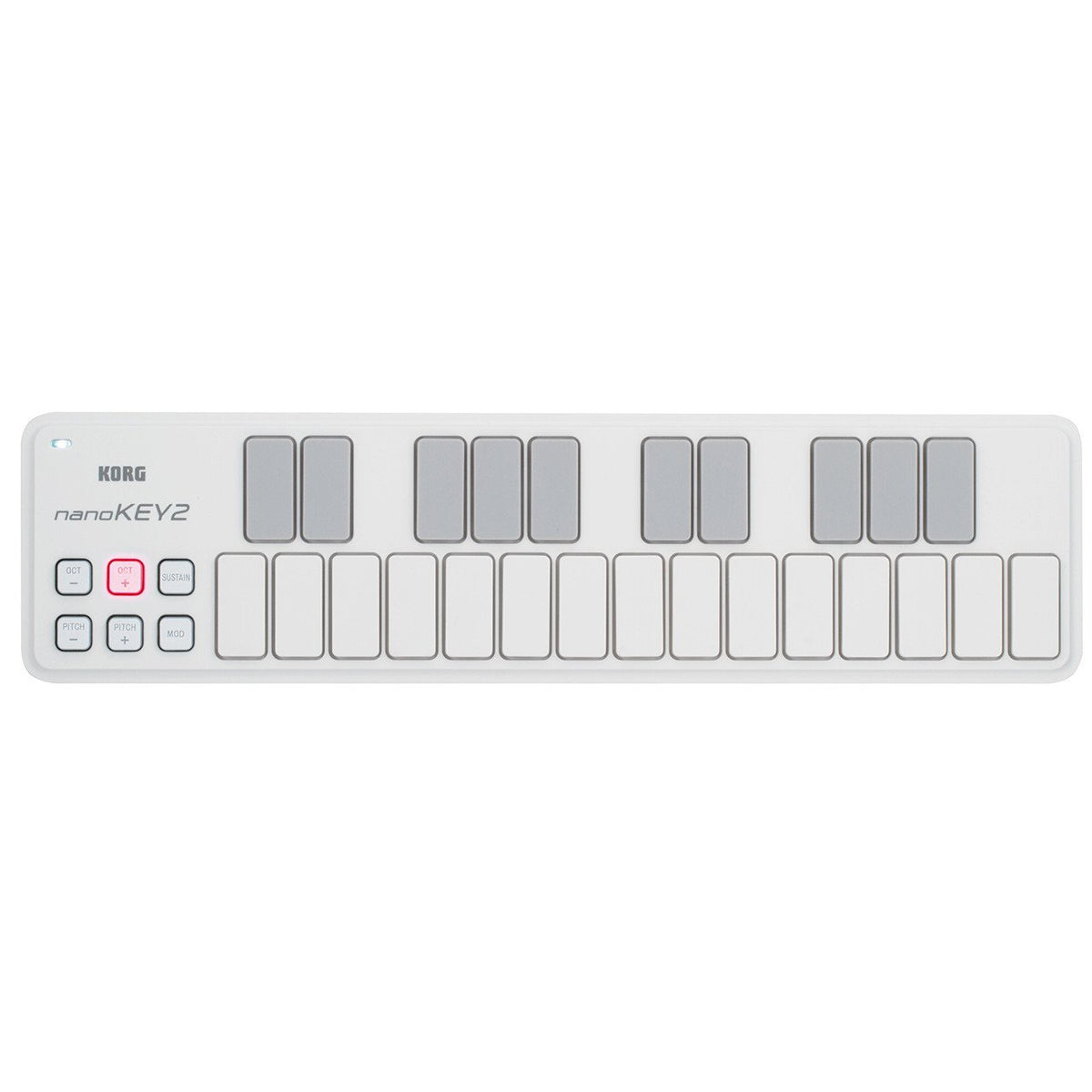 Controller Keyboards - Korg NanoKEY2 25-Key Portable USB Controller Keyboard WHITE