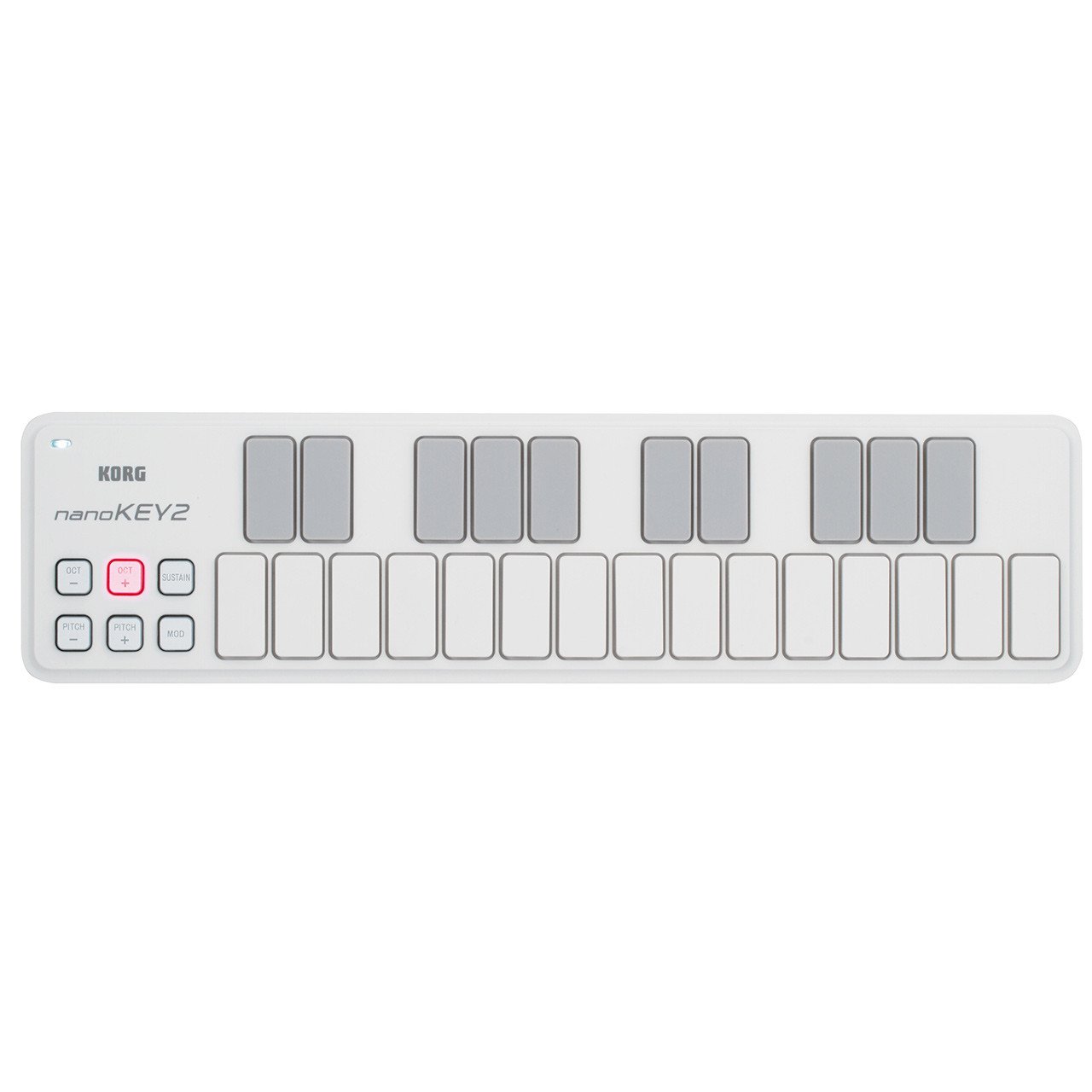 Controller Keyboards - Korg NanoKEY2 25-Key Portable USB Controller Keyboard WHITE