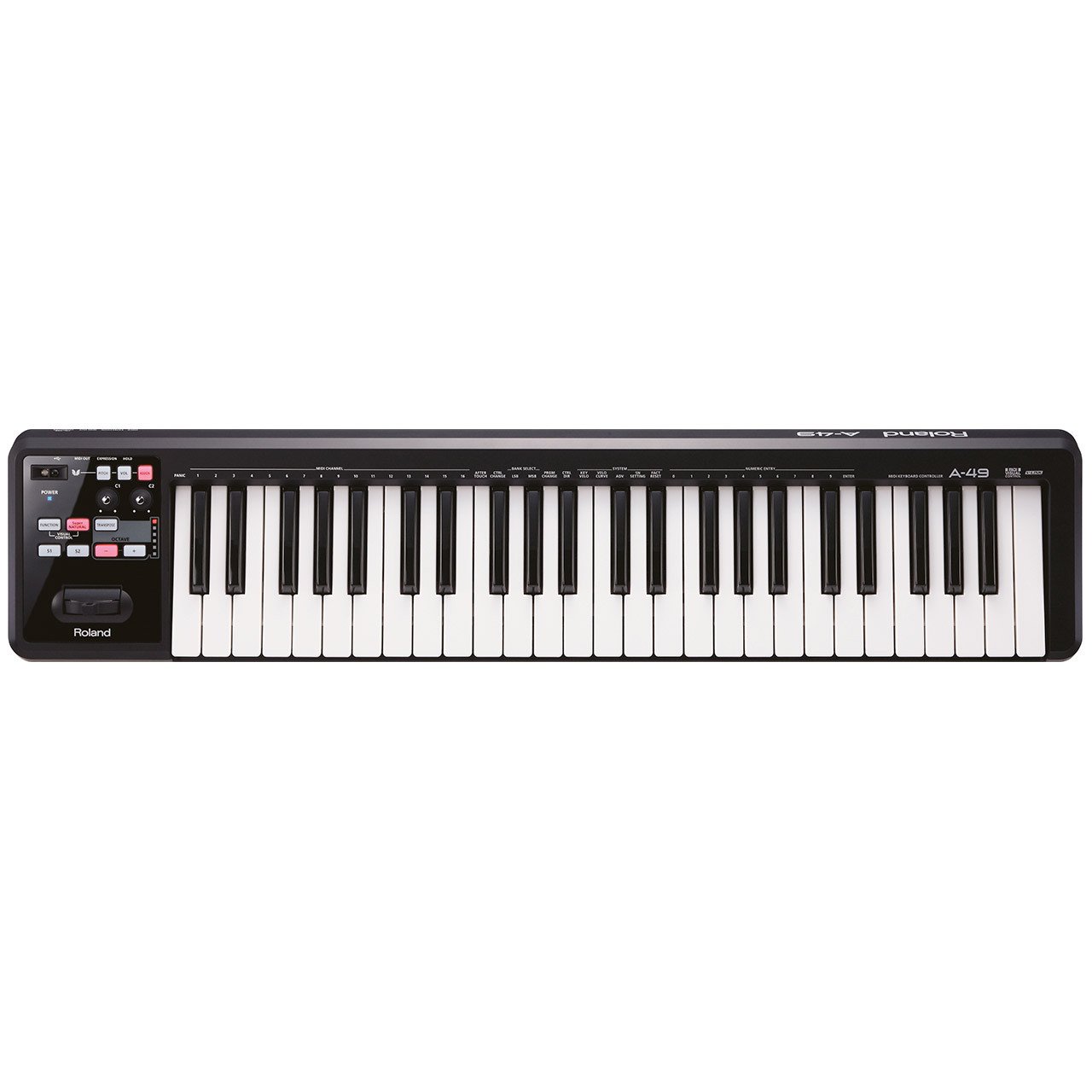 Controller Keyboards - Roland A-49 MIDI Keyboard Controller - BLACK