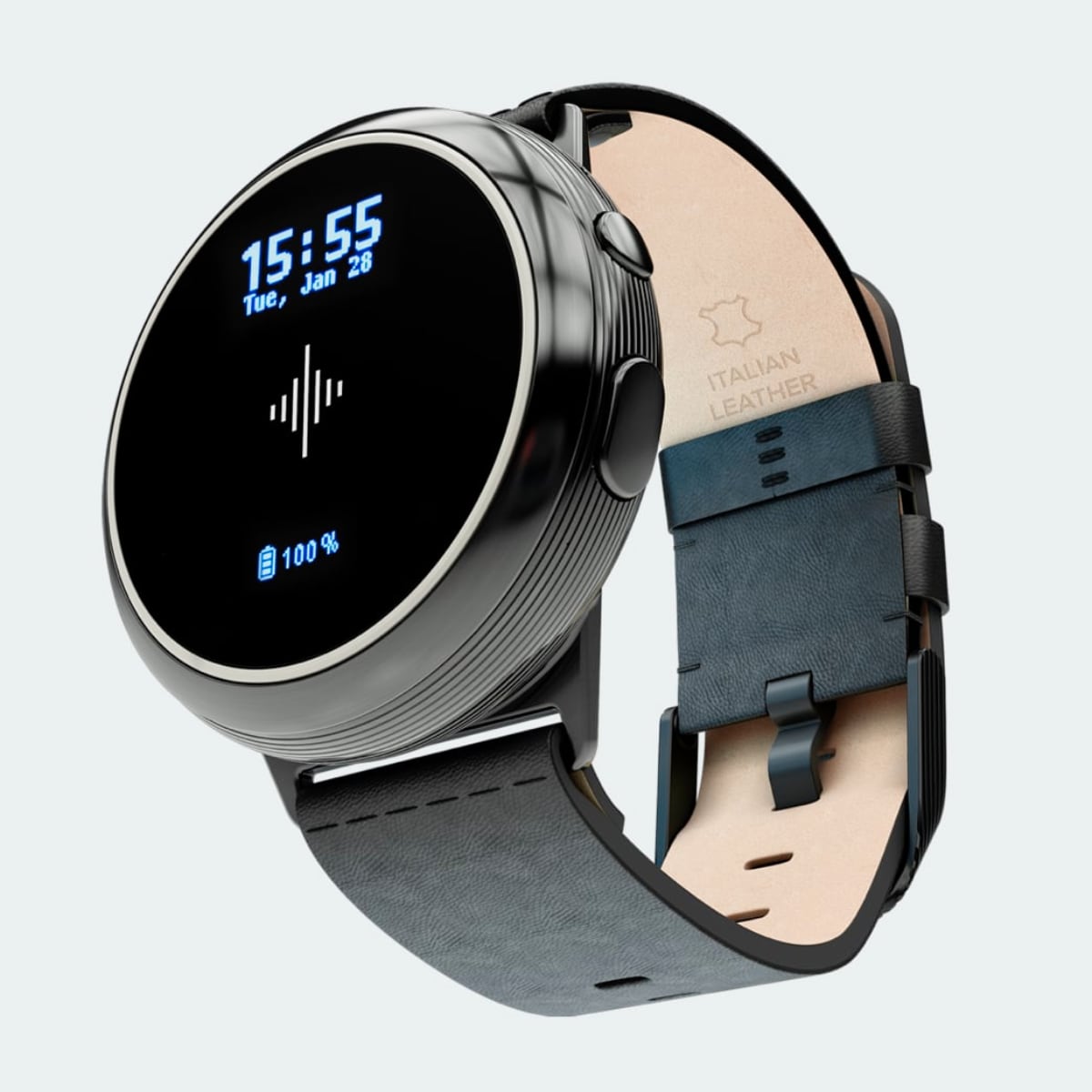 Soundbrenner Core Wearable Metronome, Tuner, dB Meter and Watch (STEEL