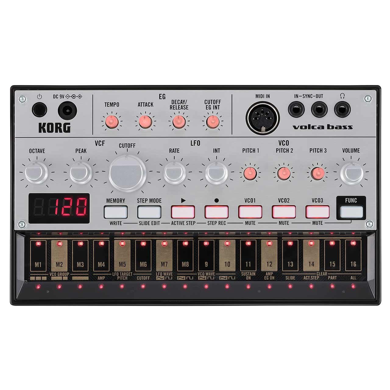 Desktop Synthesizers - Korg Volca Bass Analog Bass Synthesizer & Sequencer