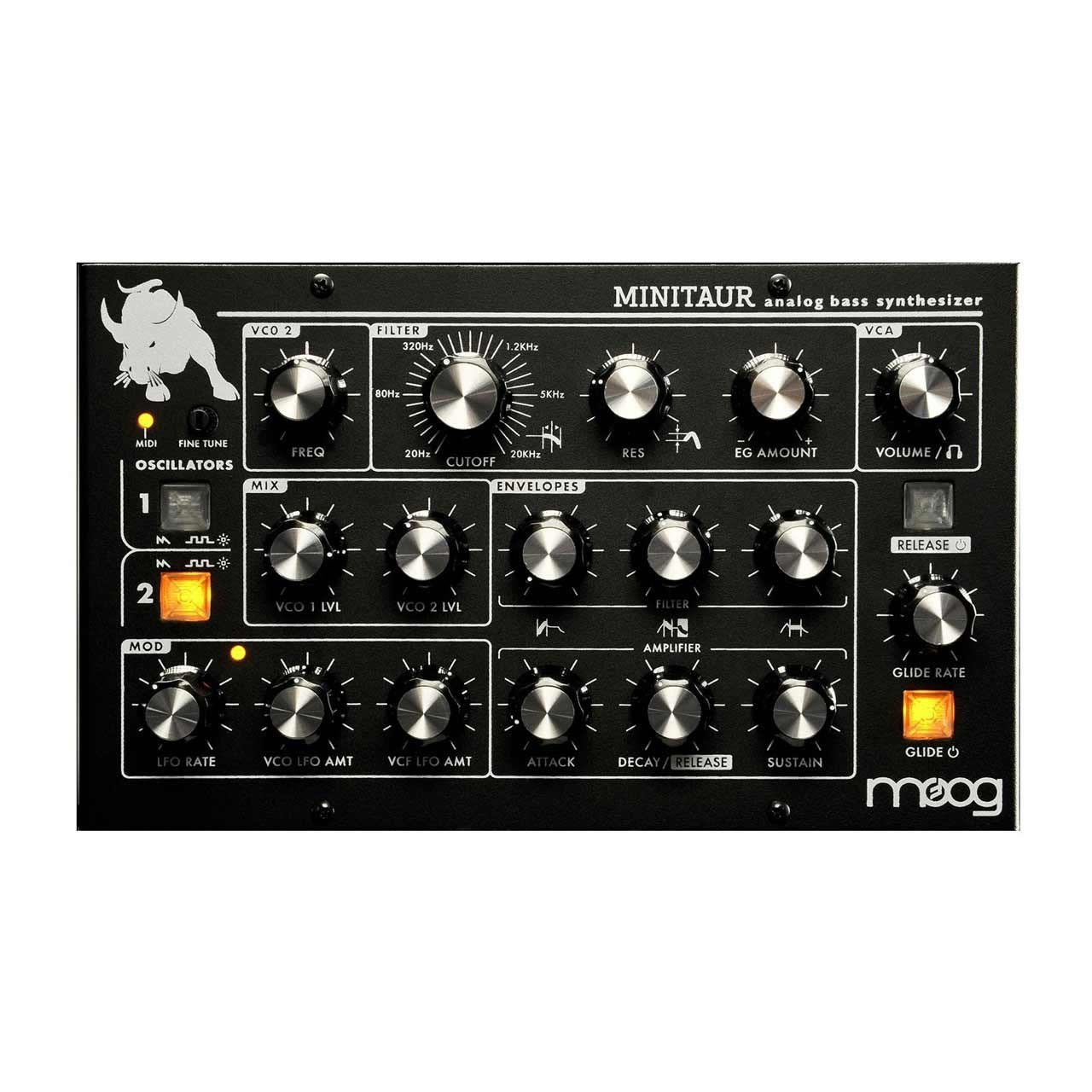 Desktop Synthesizers - Moog Minitaur Desktop Analogue Synthesizer - Top View