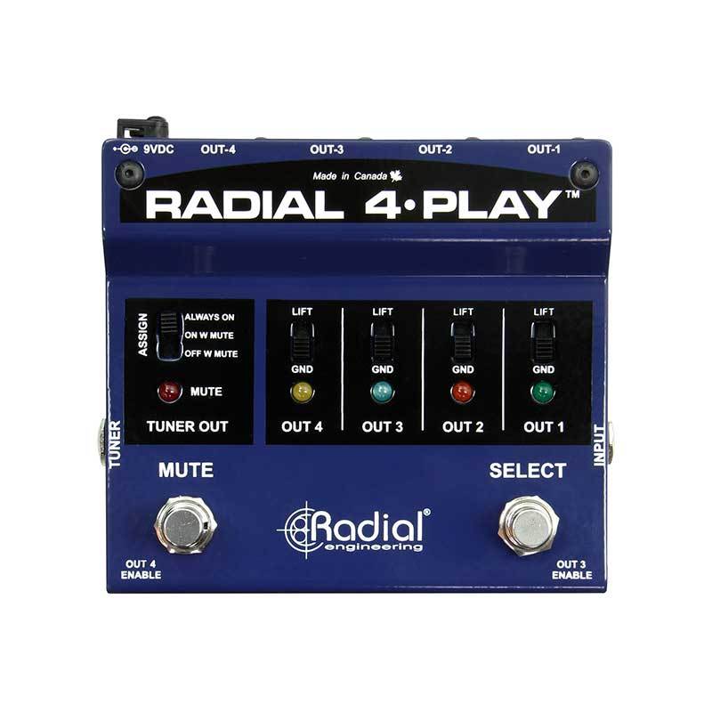 DI Boxes - Radial Engineering 4-Play DI For Multi-Instrumentalists