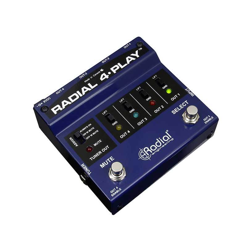 DI Boxes - Radial Engineering 4-Play DI For Multi-Instrumentalists