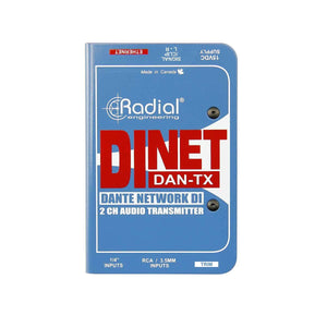 DI Boxes - Radial Engineering DiNET DAN-TX - Dante Enabled DI Transmitter