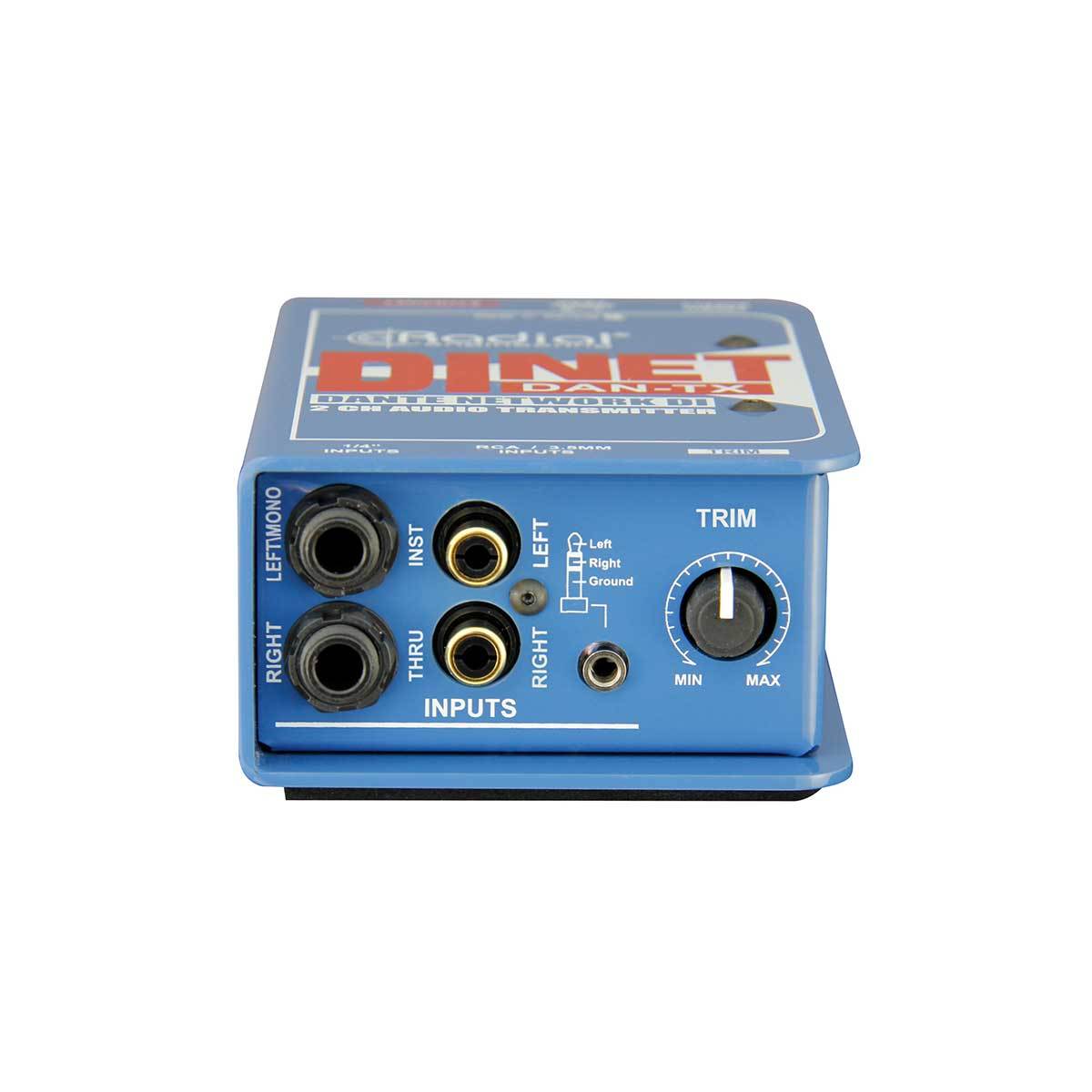 DI Boxes - Radial Engineering DiNET DAN-TX - Dante Enabled DI Transmitter