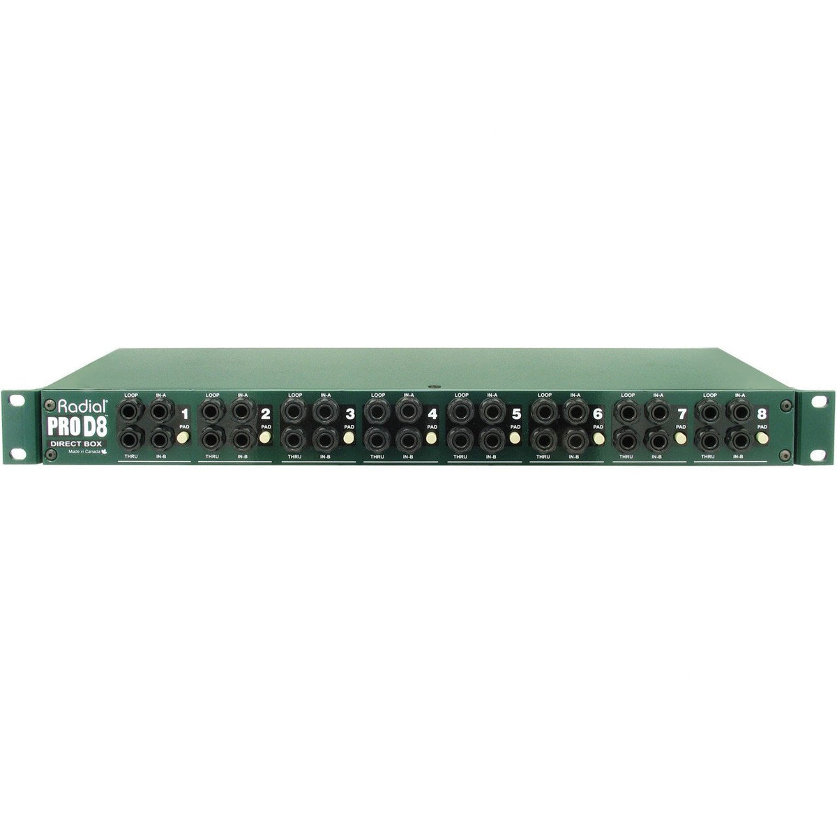 DI Boxes - Radial ProD8 Eight Channel Rackmount DI