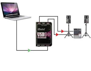 DI Boxes - Radial USB-Pro Stereo USB Laptop DI