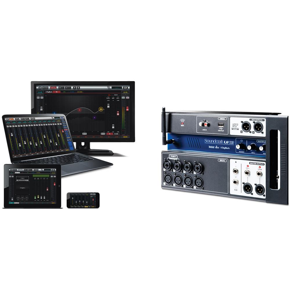Soundcraft Ui12 12input RemoteControlled Digital Mixer Sounds Easy