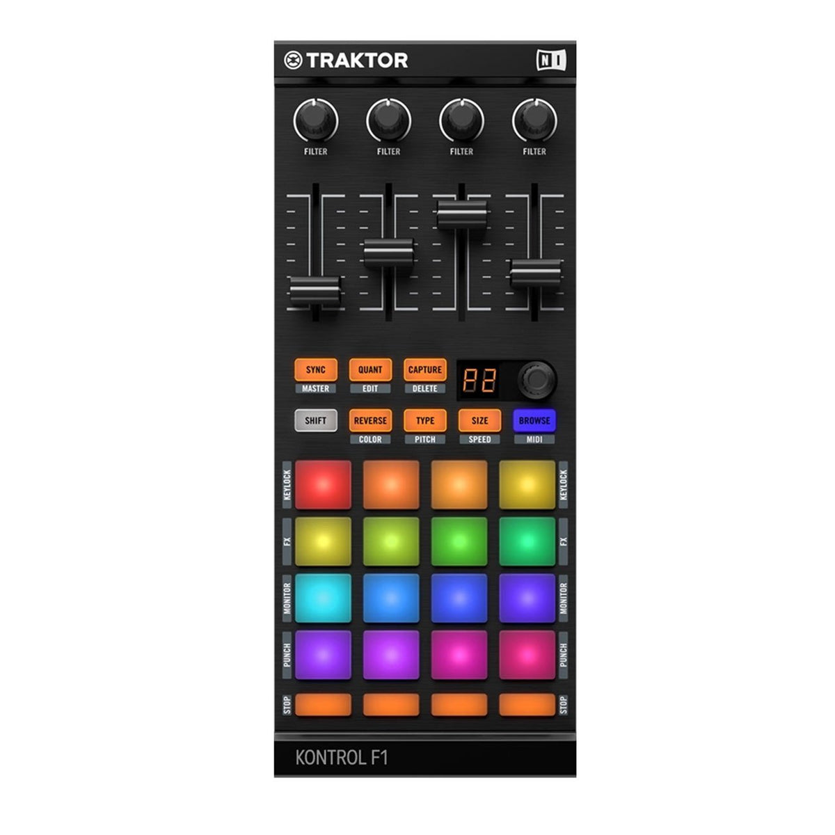 DJ Controllers - Native Instruments Traktor Kontrol F1 DJ MIDI Controller