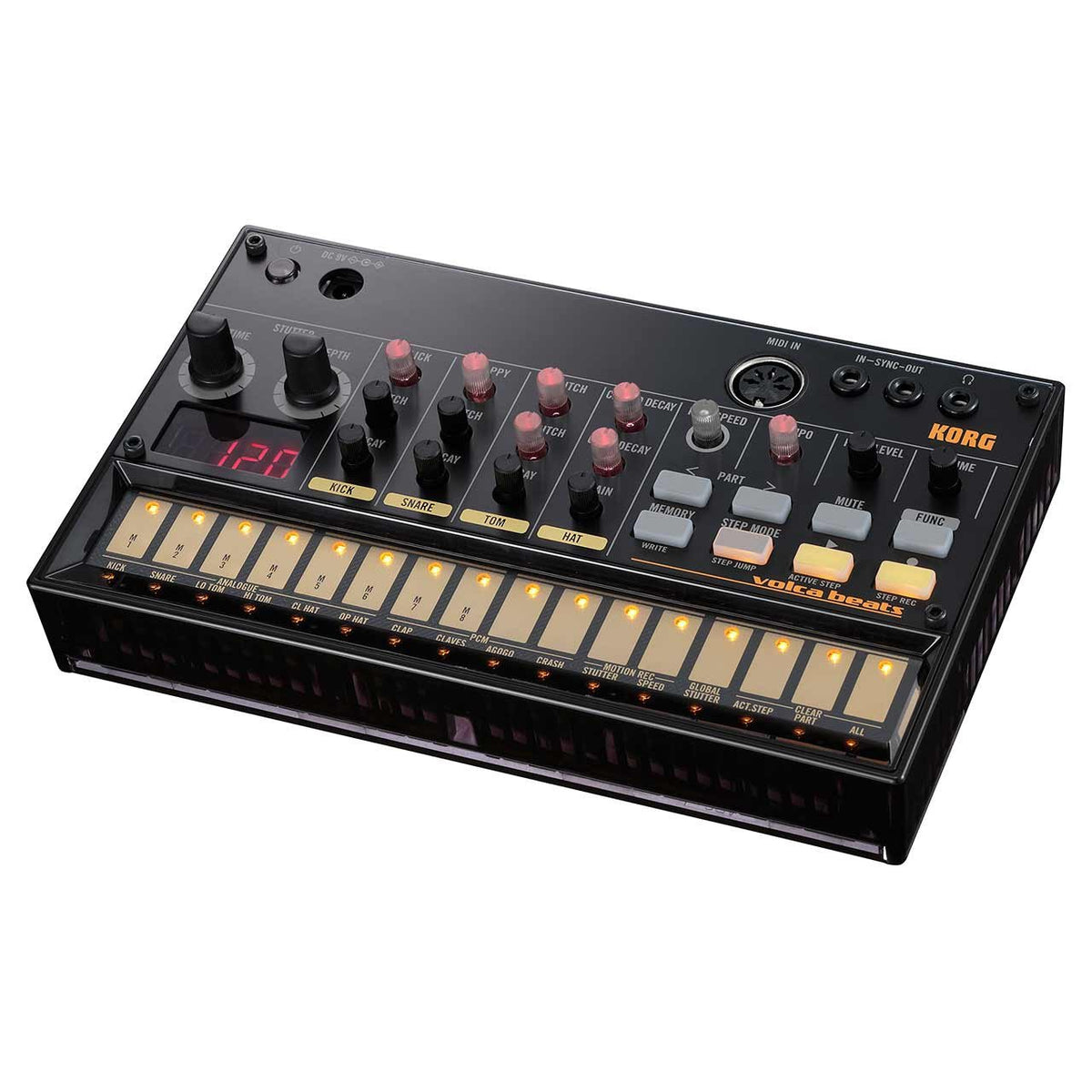 Drum Machines - Korg Volca Beats Analog Drum Synthesizer & Sequencer
