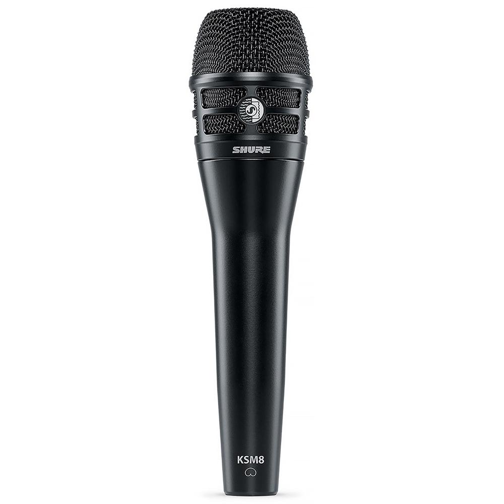 Dynamic Microphones - Shure KSM8 DualDyne Dynamic Hand-held Vocal Microphone BLACK