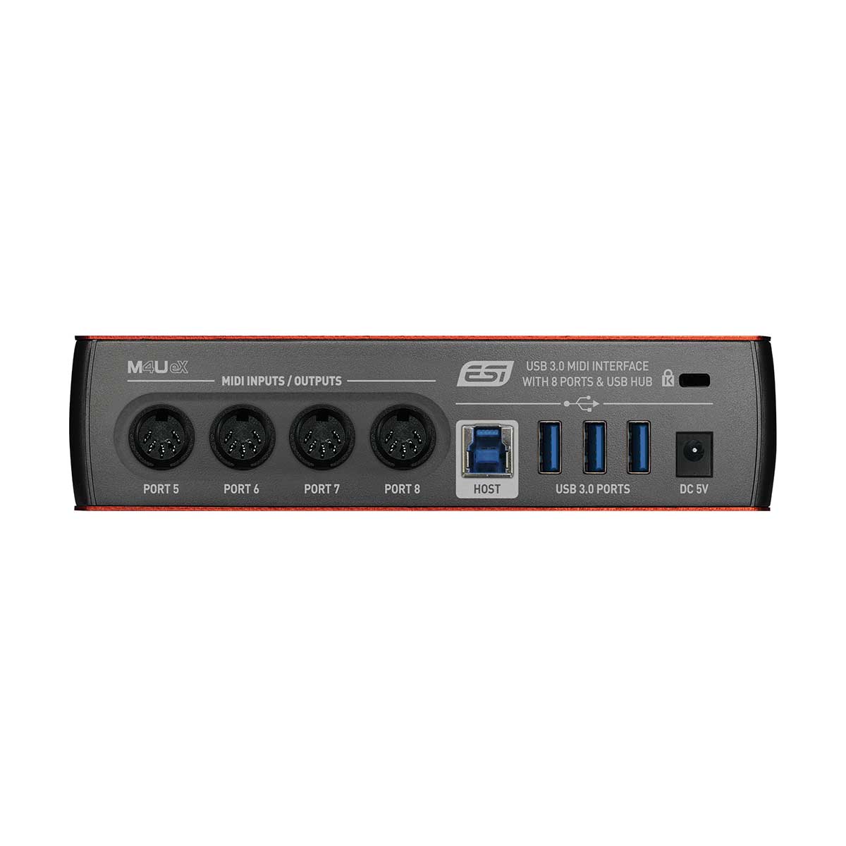 ESI M4U eX 8-port USB 3.0 MIDI interface with USB hub