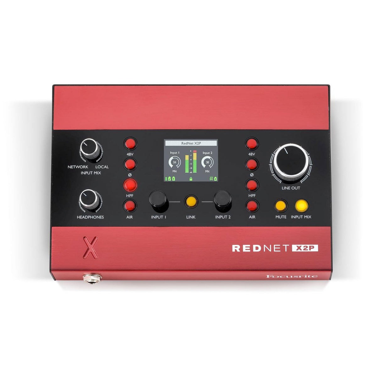 Ethernet Audio Interfaces - Focusrite RedNet X2P Dante Audio-Interface