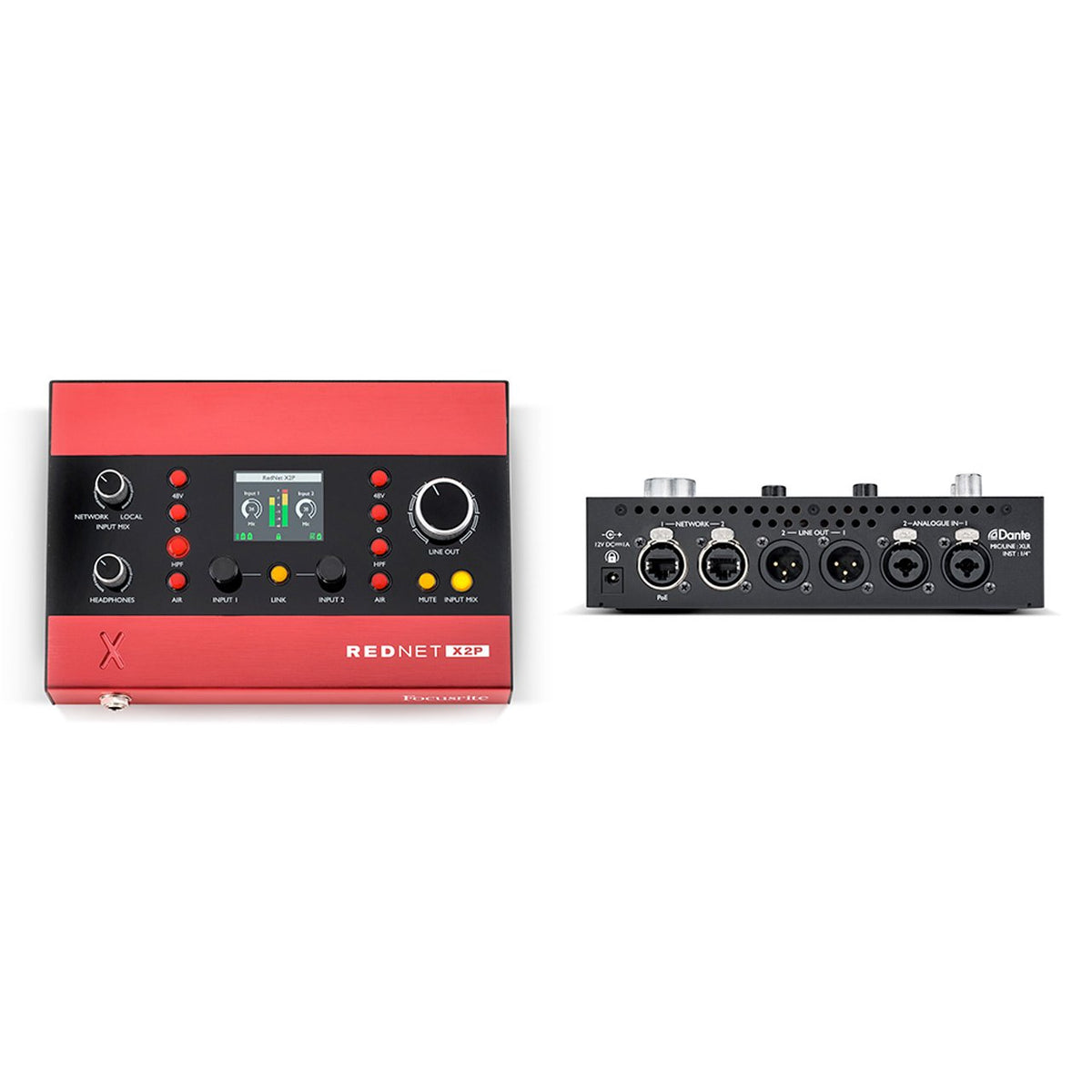 Ethernet Audio Interfaces - Focusrite RedNet X2P Dante Audio-Interface