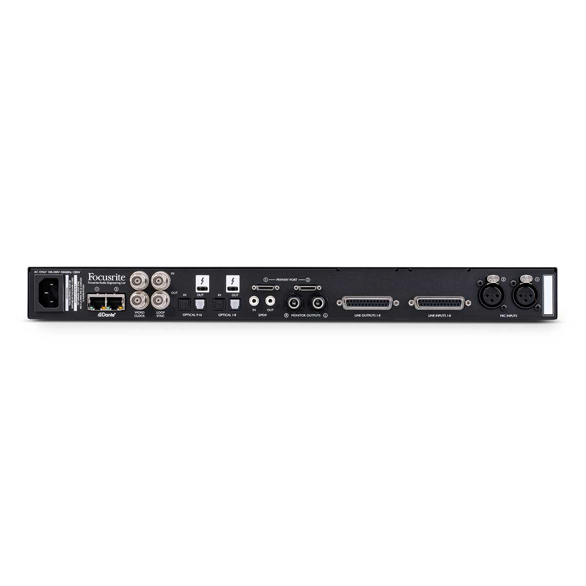 Focusrite Red 8Line 58 In/64 Out Thunderbolt 3 and Pro Tools|HD Interface with Dante