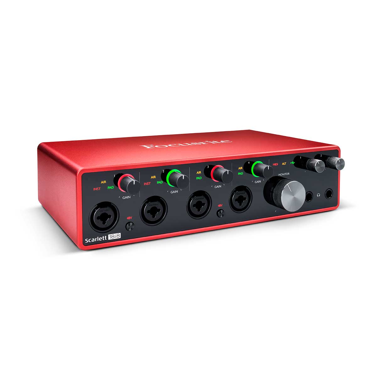 Focusrite Scarlett 18i8 (Gen 3) Left