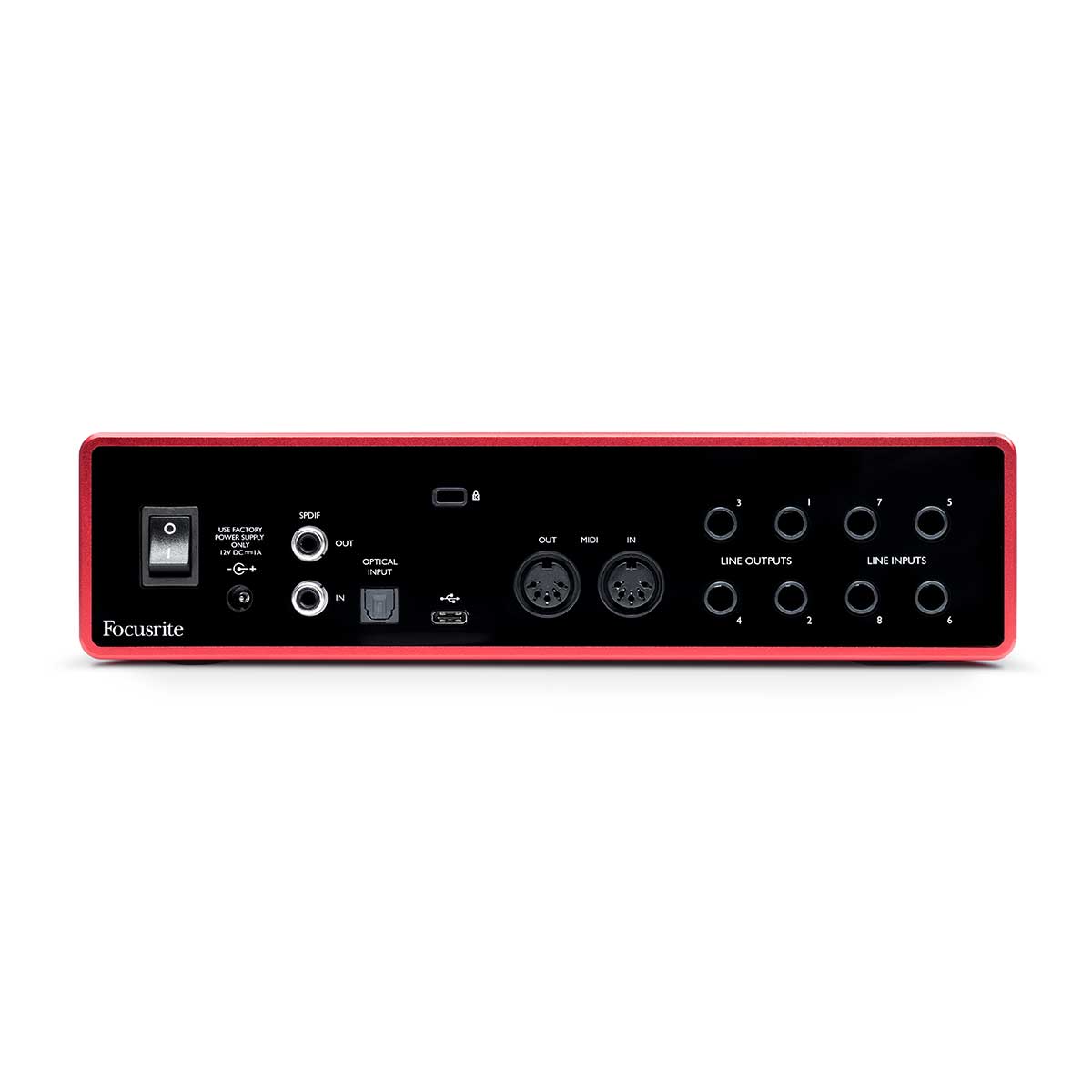 Focusrite Scarlett 18i8 (Gen 3) Rear