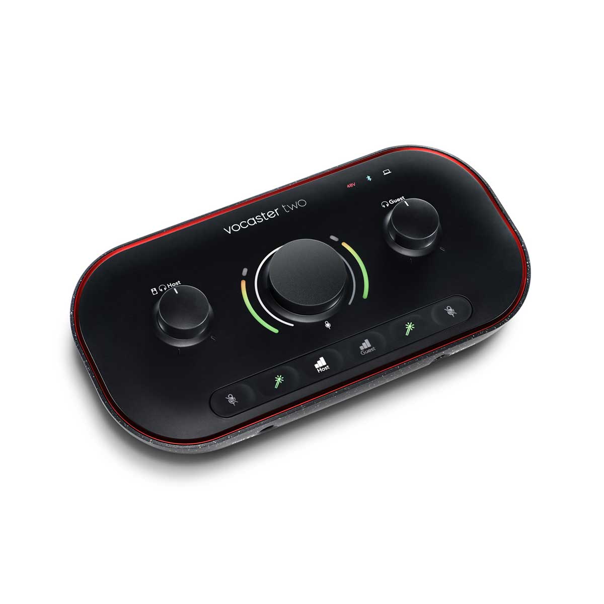  Focusrite Vocaster Two podcast interface for content creators