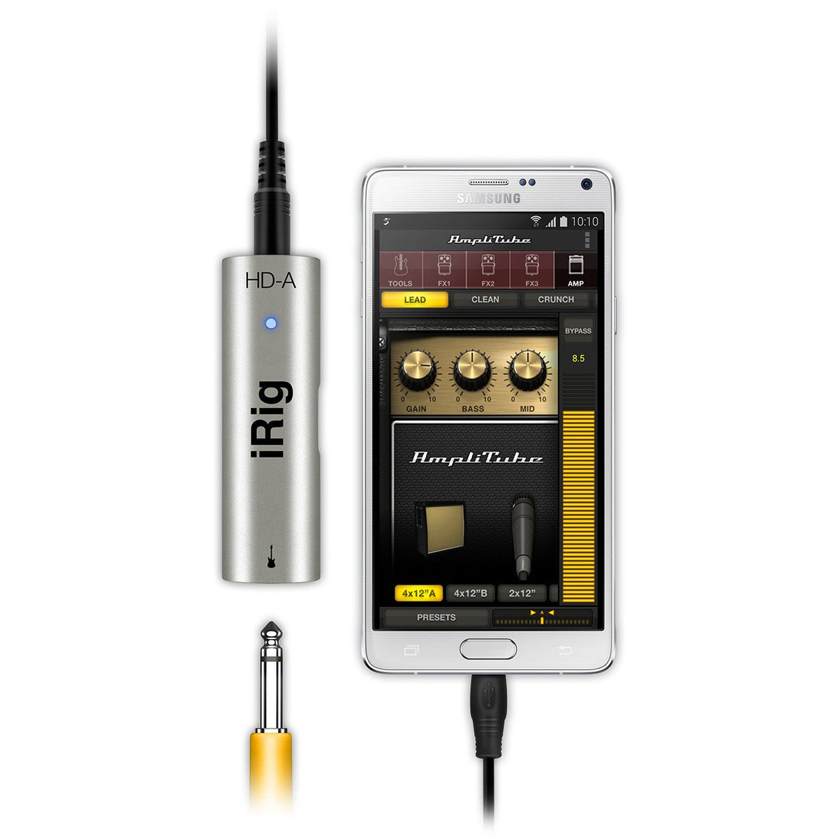 Guitar Audio Interfaces - IK Multimedia IRig HD-A Digital Guitar Interface For Android