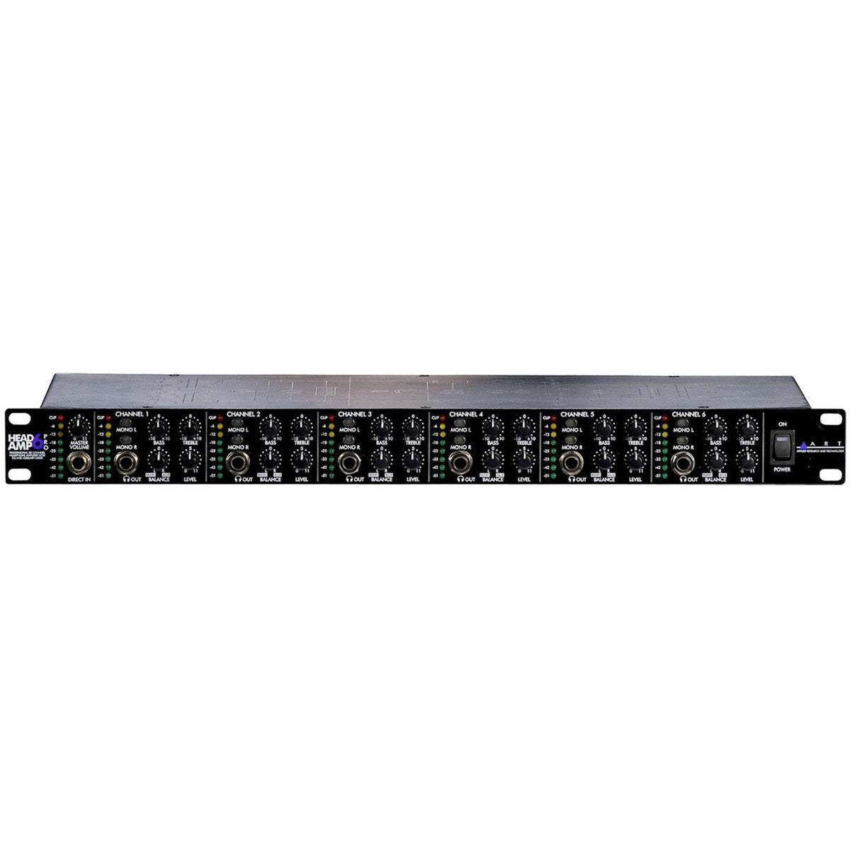 Headphone Amplifier - ART HeadAmp6 Pro 6 Ch. Pro Headphone Amp